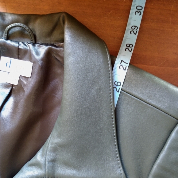 Denim&Co Lamb Leather Jacket with Zip Front and Pockets - Picture 4 of 9